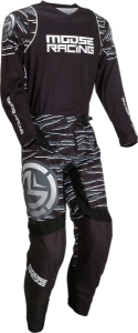 Tricou Moose Racing Qualifier Black/White 4XL, 1, nordicamoto.ro