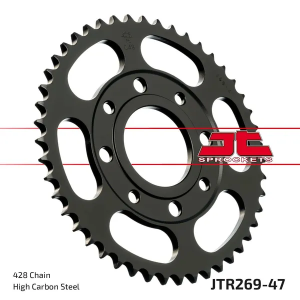JT SPROCKETS Fekete hátsó lánckerék, 1, nordicamoto.ro