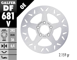 Brake Rotor Fixed Round Silver, 1, nordicamoto.ro