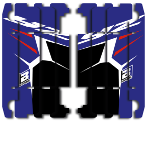 Rad Louver Decals Black, Blue, White