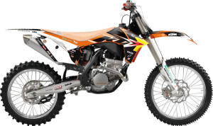 Trophy Graphic Kit Yellow, White, Black, Orange
