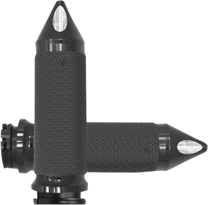 Vibration Dampening Memory Foam Grips Black, 1, nordicamoto.ro