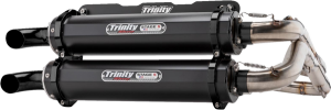 Stage 5 Dual Exhaust System Black, Brushed, Cerakote®