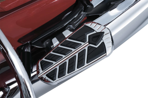 Spear Driver And Passenger Floorboard Inserts Silver, 2, nordicamoto.ro