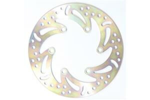 Round D-series Fixed Offroad Brake Rotor Silver, Stainless Steel, Zinc