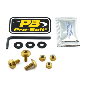 License Plate Screws Gold, 1, nordicamoto.ro