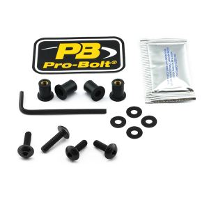 Screen Bolt Aluminium Black