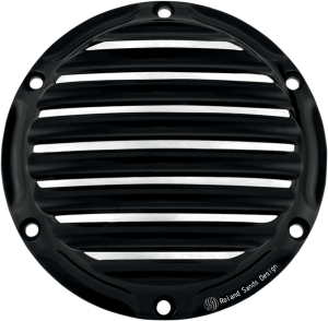 Nostalgia Derby Cover Black, Chrome, Polished, Anodized, Contrast Cut