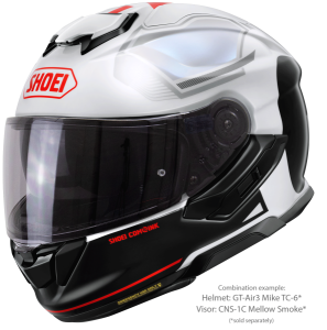 SHOEI GT-AIR3 MIKE TC-6 teljes arcú sisak, fekete/piros/fehér, S-es méret, 5, nordicamoto.ro