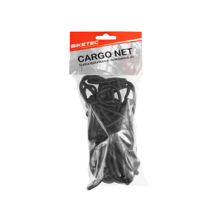Biketec 4 mm-es motorkerékpár-csomagháló, 25 x 25 cm, 4 akasztóval