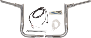 1-1/2(r) Ez Install Pointed Top Handlebar Kit Silver, 3, nordicamoto.ro