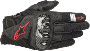 Alpinestars SMX-1 Air V2 bőrkesztyű, fekete/piros
