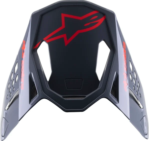 Supertech M8 Helmet Visor Black, Red