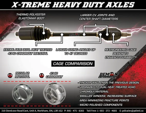 Heavy Duty X-treme tengely, fekete, 5, nordicamoto.ro