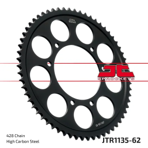 JT SPROCKETS hátsó lánckerék, fekete , nordicamoto.ro