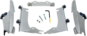 Fats/slim Windshield Trigger-lock Complete Mount Kit Polished