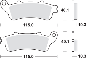 Ls Street Excel Sintered Rear Brake Pads, 2, nordicamoto.ro
