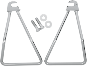 Chrome Saddlebag Support Brackets Silver, 1, nordicamoto.ro