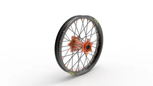 Elite Mx-en kerék, fekete küllők, fekete, narancssárga, nordicamoto.ro