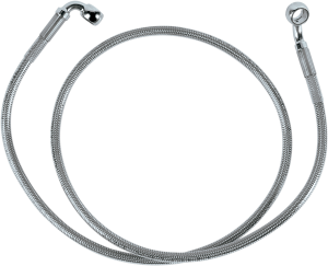 Stainless Steel Brake Line Kit Silver, Clear-coated