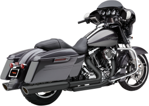 909 Twins Slip-on Mufflers Black