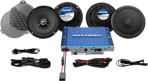 Speaker And Amplifier Kit Black, Blue, 1, nordicamoto.ro