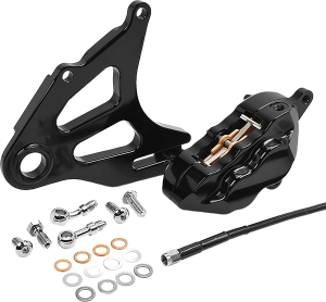 Rear Piston Caliper & Mounting Bracket Black
