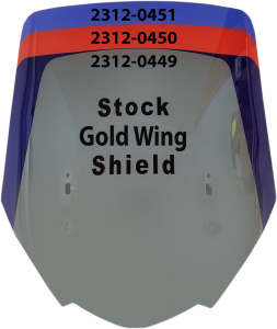 Gold Wing Wraparound Windshield Clear