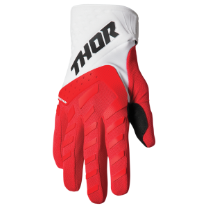 Thor Spectrum piros–fehér gyermekkesztyű, L-es méret, 4, nordicamoto.ro