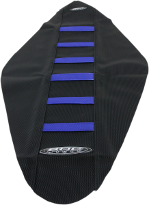 6-rib Gripper Seat Cover Black, Blue, 1, nordicamoto.ro