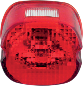 Laydown Taillight Lens With Top Tag Window Red, 2, nordicamoto.ro