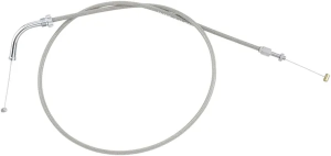 Armor Coat rozsdamentes acél fojtószelep-/alapjárati kábel cruiser motorkerékpárokhoz – Silver Standard modell, 1, nordicamoto.ro