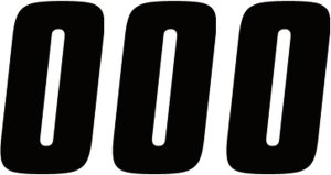 Number Stickers Black