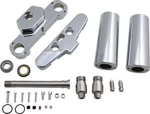 X23 Bolt-on 6Â° Triple Tree Kit Chrome