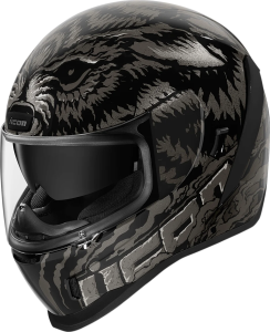 Helmet Afrm Lycan Bk 2x Black, Silver