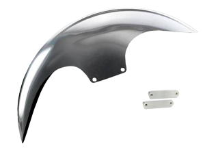 Cafe Front Fender For 21(r) Wheel Silver, 2, nordicamoto.ro