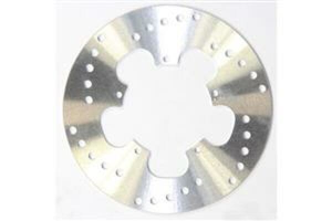 Round D-series Scooter Brake Rotor Silver, Stainless Steel