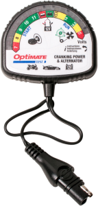 Optimate Test Cranking & Alternator Black, White