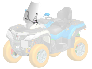 CFMOTO CFORCE 850 / 800 XC / 1000 ATV elülső szélvédő, 4, nordicamoto.ro