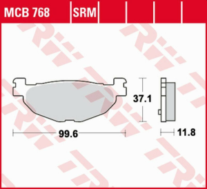 TRW Organic BETA EVO 80 '09 hátsó fékbetétek – YAMAHA YP 400 MAJESTY '04–'13 / XP 500 T-MAX '04–'11 első fékbetétek, nordicamoto.ro