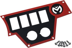 Dash Plate For Rzr Red