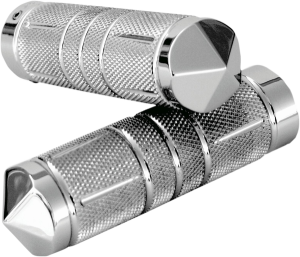 Knurled Diamond Custom Grips Silver, 1, nordicamoto.ro