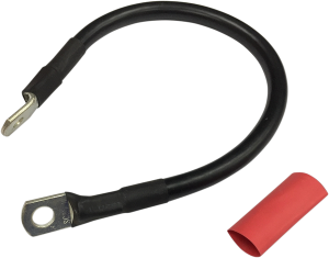 Battery Cable With Optional Shrink Tube Black