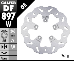 Wave® Brake Rotor Silver