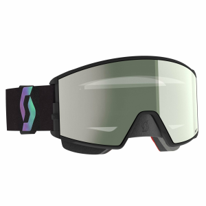 Scott Goggle React SMB AMP Pro fekete/aurora zöld, AMP Pro fehér-króm, nordicamoto.ro