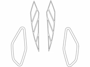 Frogzskin Arcitc Cat Sno-Pro 600 (2009–2011) / Sno Pro 500 (2010–2013) szellőzőkészlet, 4 db, nordicamoto.ro