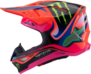 Alpinestars S-M10 Deegan sisak – narancssárga/rózsaszín/lila, L-es méret, 2, nordicamoto.ro