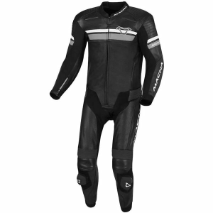 Combinezon de piele 1 piese MACNA DIABRO Negru / Gri 54, 1, nordicamoto.ro