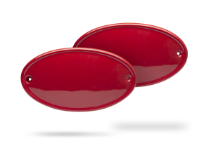 Side Number Plate Red 