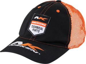 Brand Trucker Hat Black, Orange